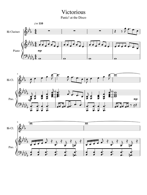 Victorious - Panic! at the Disco (easier key)