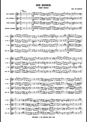Free Four Brothers by Woody Herman sheet music | Download PDF or