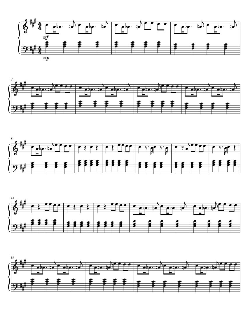 Freaks Surf Curse Sheet music for Guitar (Mixed Ensemble)