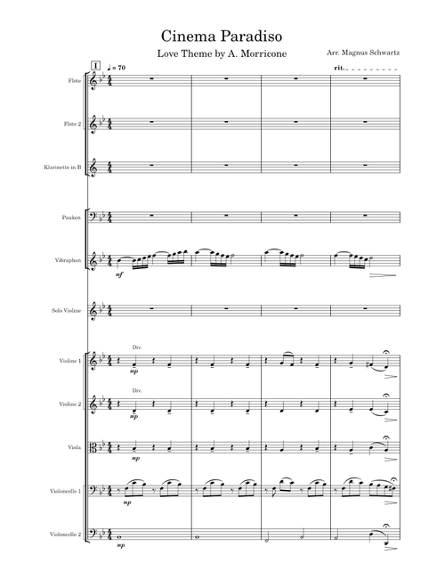 Love Theme From Cinema Paradiso – Andrea Morricone Cinema Paradiso