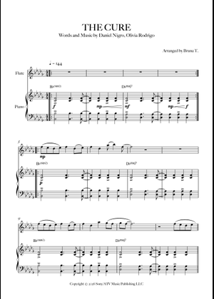the cure – Olivia Rodrigo Sheet Music with Chords for Piano (Solo