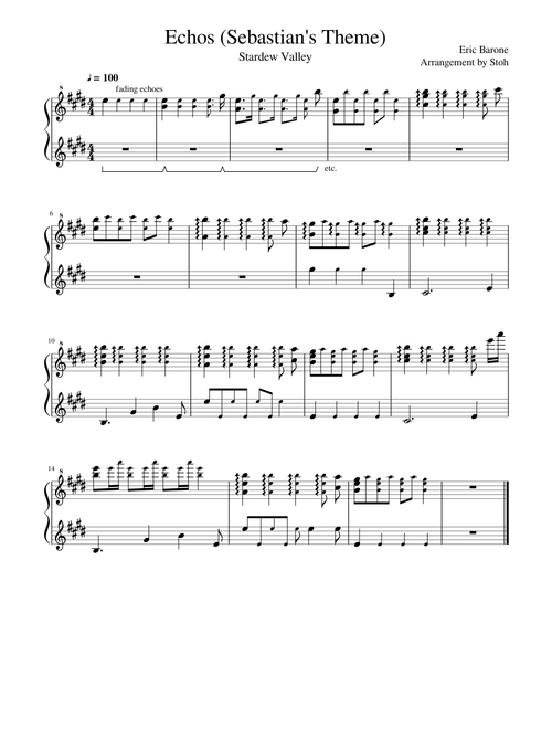 Stardew Valley - Echos (Sebastian's Theme)
