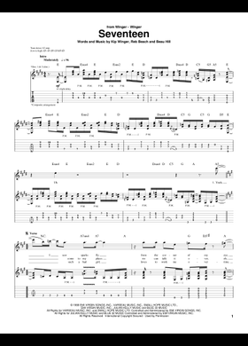 WINGER /ウィンガー　バンドスコア Free Winger sheet music | Download PDF or print on MuseScore.com