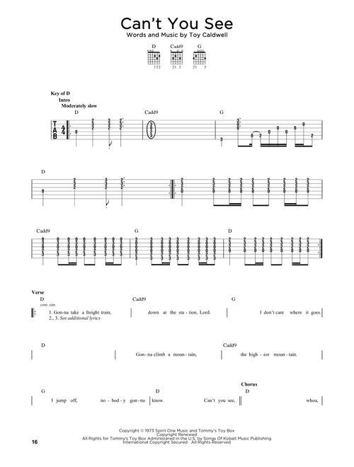Can't You See - Marshall Tucker Band