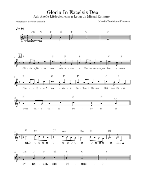 Glória In Excelsis Deo