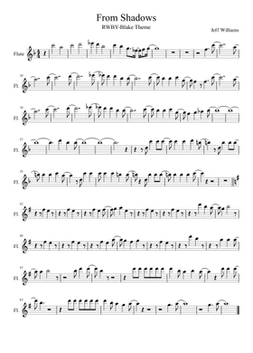 Anime - Flute sheet music | Play, print, and download in PDF or MIDI sheet music on Anime - Flute sheet music | Play, print, and download in PDF or MIDI sheet music on