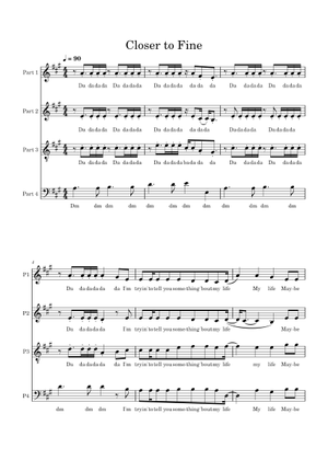 Play Official version of Closer to fine Sheet Music by Indigo