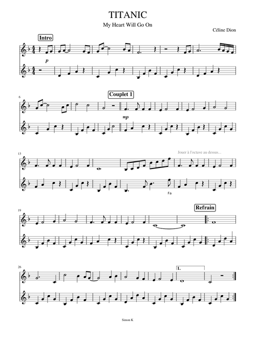 TITANIC - A trumpet duet