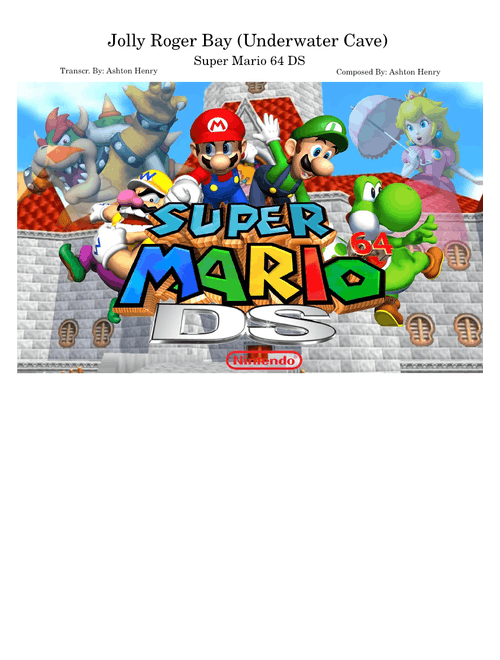 Jolly Roger Bay (Underwater Cave) - Super Mario 64 DS – Koji Kondo