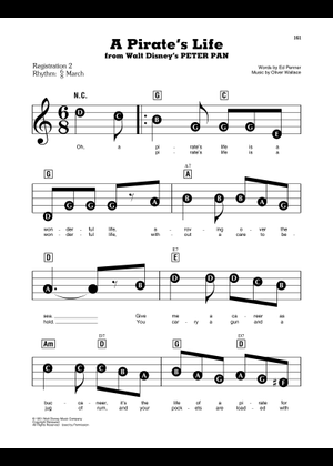 A Pirate's Life (from Peter Pan) - Oliver Wallace & Ed Penner, Ed ...