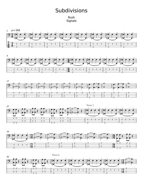 Subdivisions - Rush