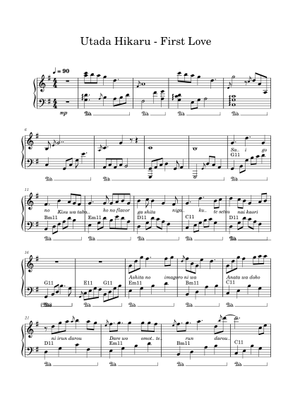 【希少】宇多田ヒカル First Love Utada Hikaru 楽譜集 First love – Utada Hikaru / 宇多田ヒカル｜《First Love 初恋》Main