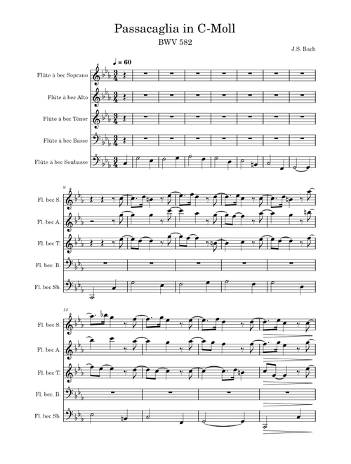 Passacaglia in C minor, BWV 582 – Johann Sebastian Bach