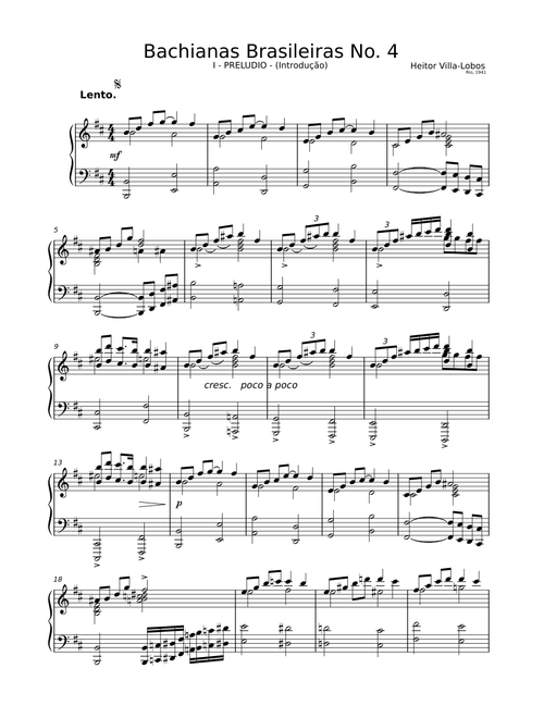 Heitor Villa-Lobos - Bachianas Brasileiras Nº 4 Preludio
