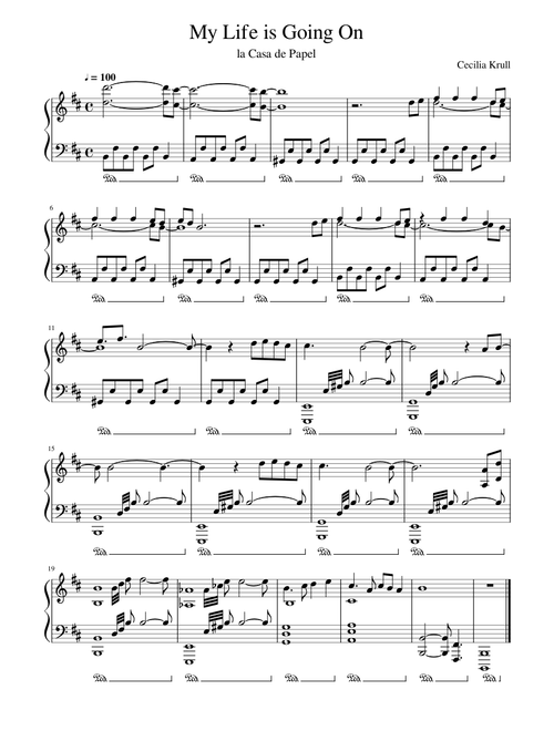 My Life is Going On (short version) - Cecilia Krull