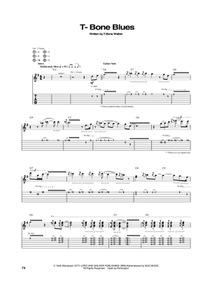 Play Official version of T-bone shuffle Sheet Music by T-Bone