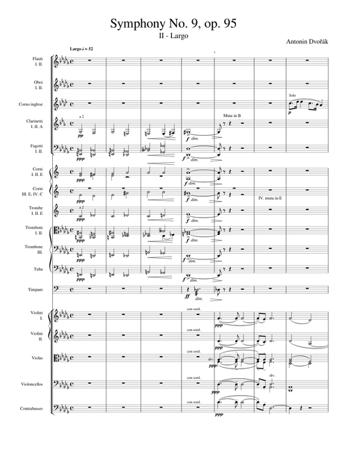 Dvořák : Symphony No. 9 ("New World"), II - Largo