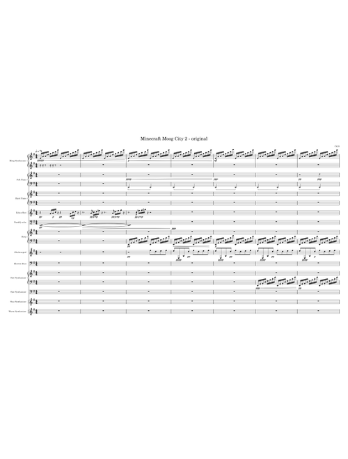 Moog City 2 - Accurate Transcription, original-sounding