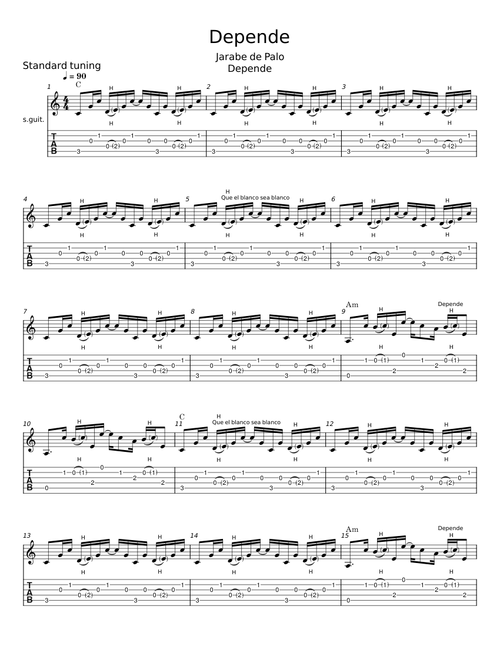 Depende - Jarabe de Palo