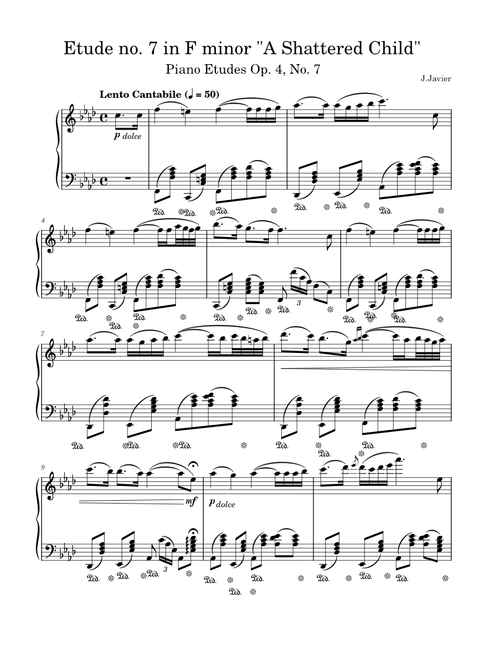 Etude no. 7 in F minor "A Shattered Child"