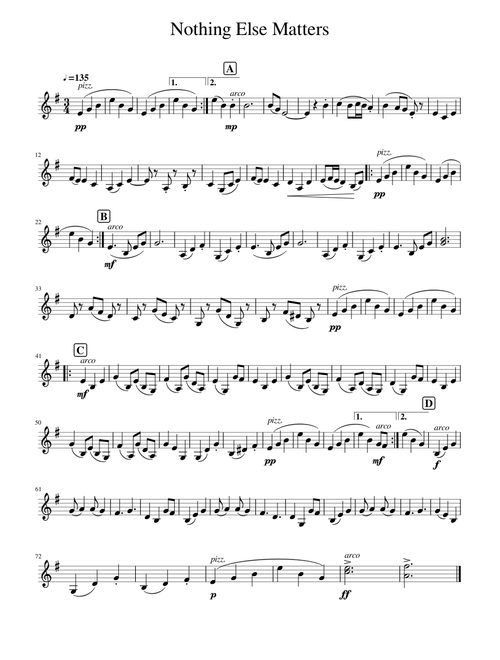 Nothing else Matters - Violin solo