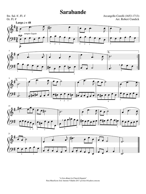 Sarabande - A.Corelli SOL