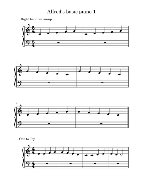 Alfred's basic piano 1