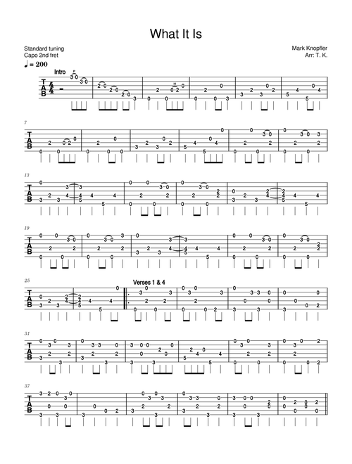 What It Is - Mark Knopfler