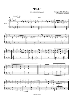 Pink - Deltarune Chapter 5 OST Sheet Music for Piano (Solo) easy ...