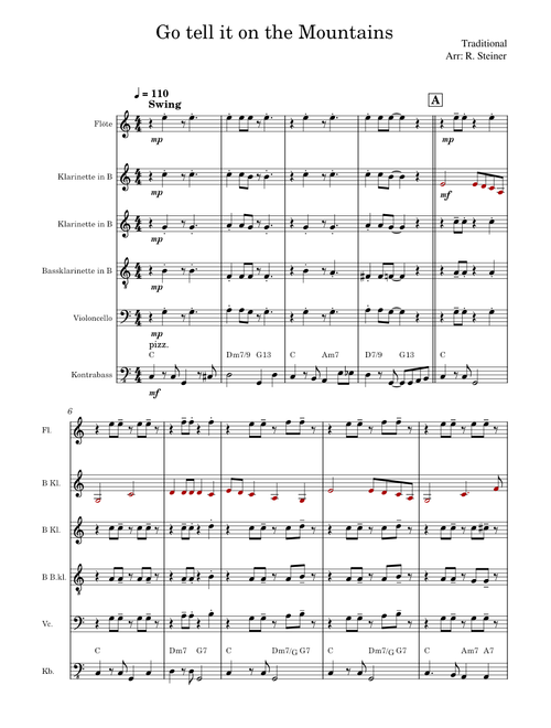 Go tell it on the mountain – Misc Traditional Go tell it on the Mountain - 6 parts