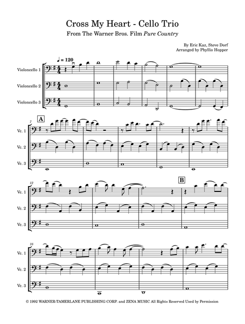 I Cross My Heart (Arr. Phyllis Hopper) - George Strait (String Ensemble)