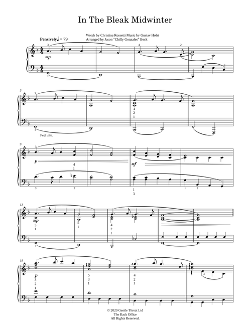 In The Bleak Midwinter - Chilly Gonzales