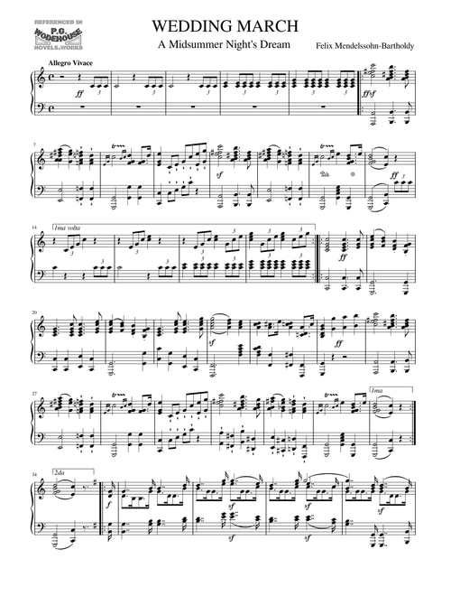 Wedding March - Felix Mendelssohn-Bartholdy