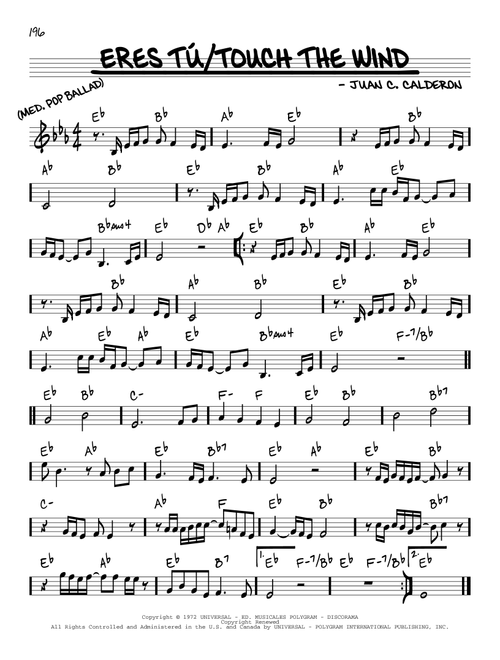 Eres Tu/Touch The Wind - Mocedades (Real Book - Melody-Chords)