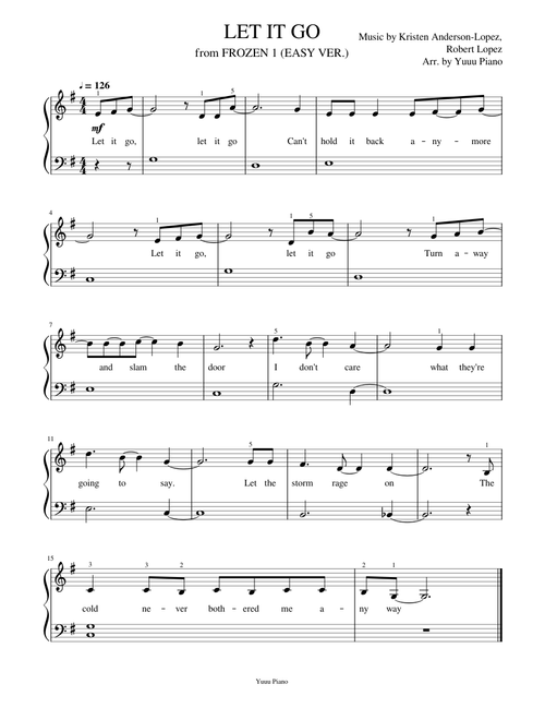 Let it go  (Easy Ver.)