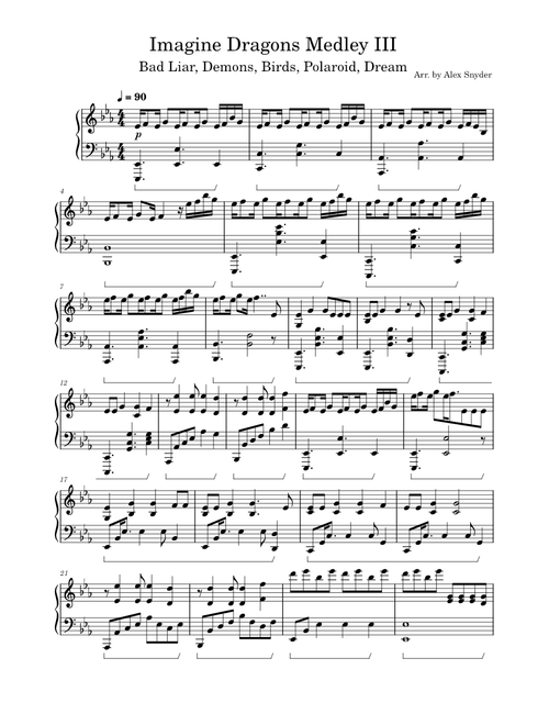 Imagine Dragons Acoustic Medley
