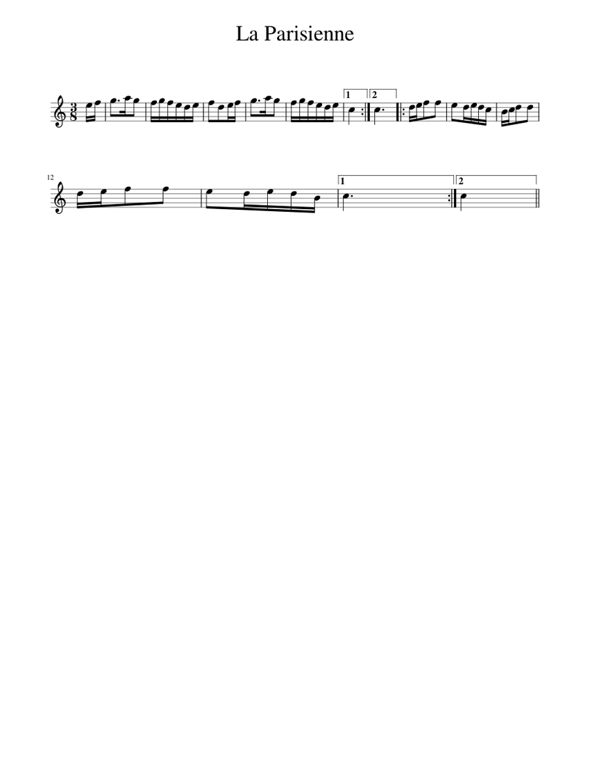 La Parisienne Sheet Music For Piano Solo Musescore la-parisienne-sheet-music-for-piano-solo-musescore