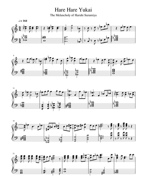 The Melancholy of Haruhi Suzumiya - Hare Hare Yukai