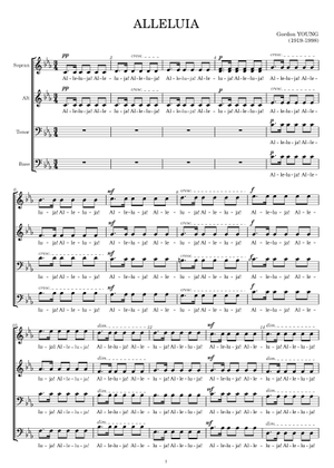 Spartito Alleluia Di Fredrik Sixten - Per Coro SATB E Pianoforte | Musica Corale