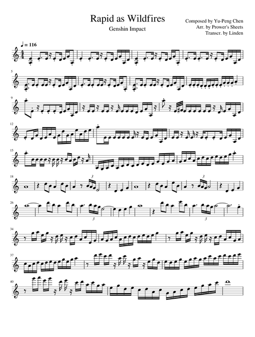 Genshin Impact - Rapid as Wildfires (Violin)