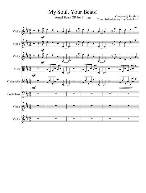 My Soul, Your Beats! Angel Beats OP for Strings
