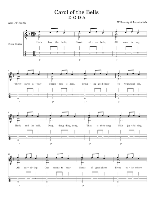 Carol of the Bells Std & Tab