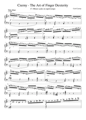 Etude in G minor Op. 740 No. 50 (Bravura in touch and tempo Etude in G minor Op. 740 No. 50 (Bravura in touch and tempo