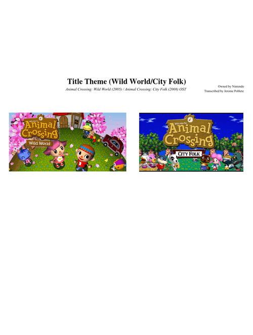 TItle Theme - Animal Crossing: Wild World OST/City Folk OST