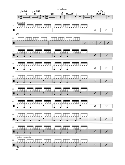 La villa strangiato – Rush drum tab
