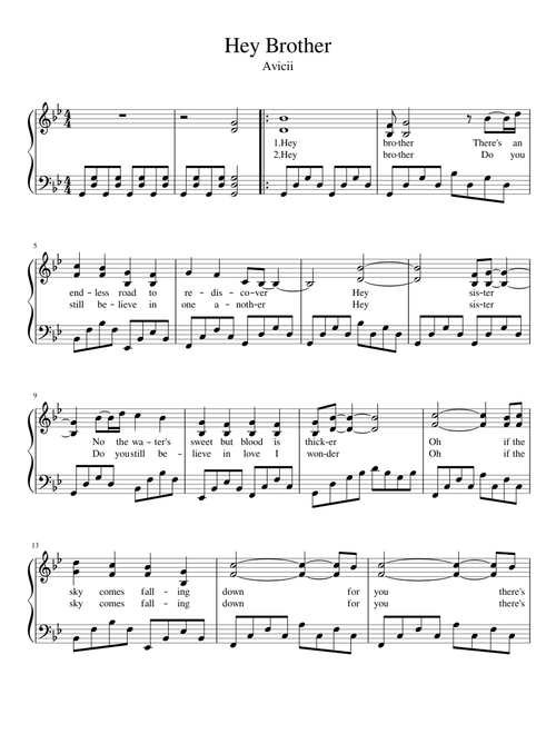 Hey Brother Lyrics