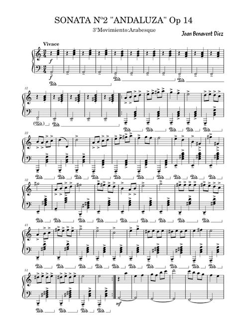SONATA Nº2 "ANDALUZA" Op 14 3ºMovimiento:Arabesque – joanbedi80