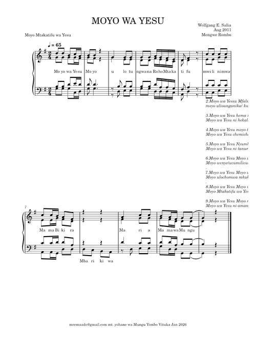 Piano – Misc tunes