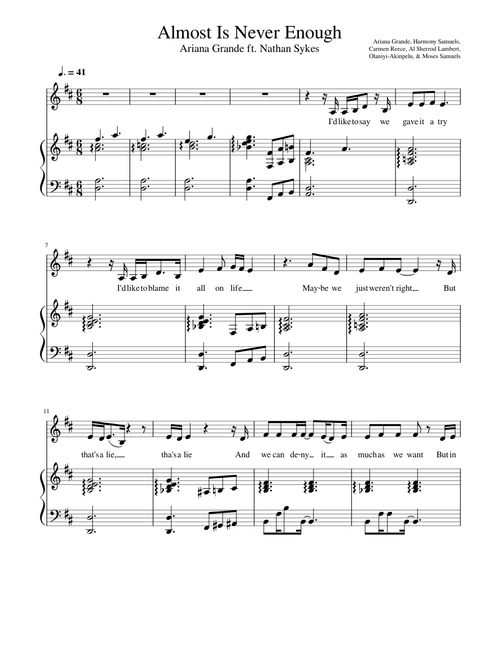 Almost is Never Enough - Ariana Grande