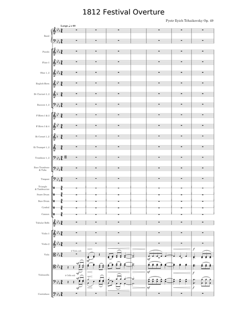 1812 Overture, Op.49 – Pyotr Ilyich Tchaikovsky